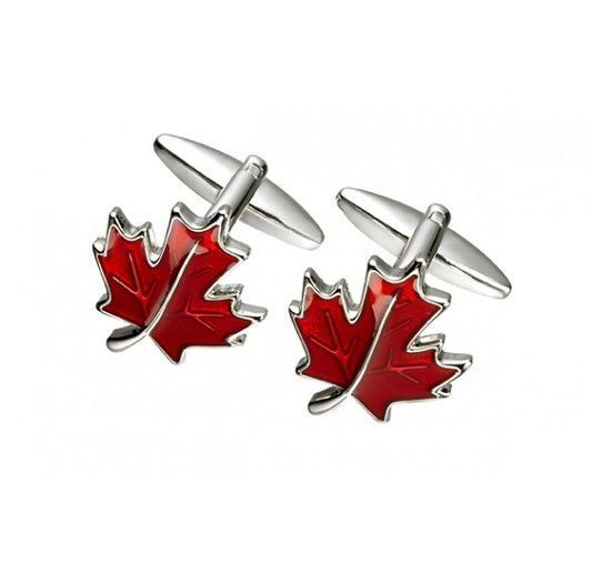 Canadian Maple Leaf Cufflink